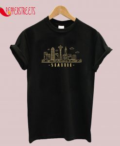 Seattle Washington Skyline USA Cityscape T-Shirt