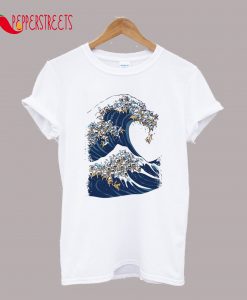 The Great Wave of Cat T-Shirt