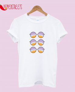 Wavy Sunglasses Triple T-Shirt