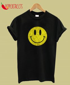 Acid House Smile, Distressed T-Shirt