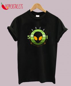 Area 51 Alien Moon Phase T-Shirt