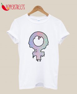 Feminist Woman Symbol Girl Power Hologram T-Shirt