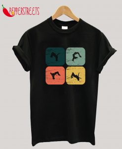 Retro Backflip Parkour Freerun Sport Gift T-Shirt