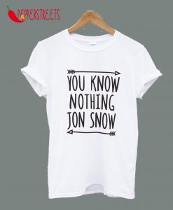 You Know Nothing Jon Snow Printed T-Shirt