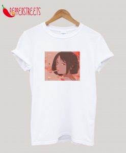 Aesthetic Anime Girl, Japanese Anime Waifu Otaku Gift T-Shirt