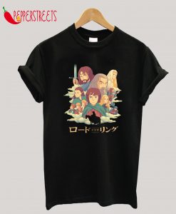Anime, Otaku, Lord of the Rings, Cartoon T-Shirt