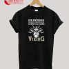 Axe Swinging Head Drinking Town Pillaging Viking T-Shirt