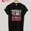 Easily Distracted By Anime Cosplay Manga Otaku T-Shirt