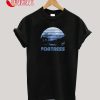 Retro Sunset Fortress T-Shirt