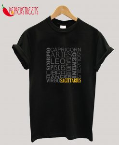 Sagittarius Zodiac Montage T-Shirt