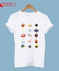 15 Fears Risograph Icons T-Shirt