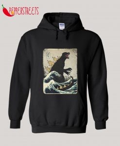 The Great Godzilla off Kanagawa Hoodie