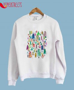 Wintery Trees Crewneck Sweatshirt