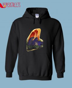 Two Blue Horses in Front of a Red Rock, Franz Marc Hoodie