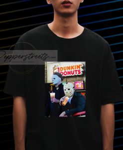 Michael Myers and Jason Voorhees Drink Dunkin’ Donuts T-Shirt