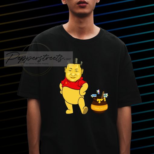 Jinnie The Pooh Stand With Hong Kong Protest Freedom Of Speech Xi Jinping Pooh T Shirt