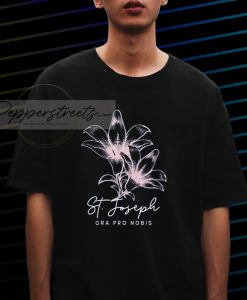 St Joseph Flower Tshirt