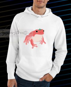 frog pink hoodie