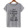 1 Need 3 Coffees T shirt NF
