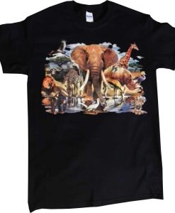 African Animal Oasis T Shirt NF