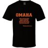 Peyton Manning Omaha Audible definition T Shirt NF