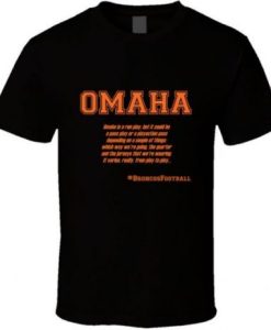 Peyton Manning Omaha Audible definition T Shirt NF