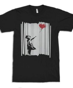 Banksy Girl with Balloon T-Shirt NF