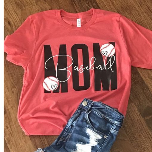 Baseball Mom t shirt NF