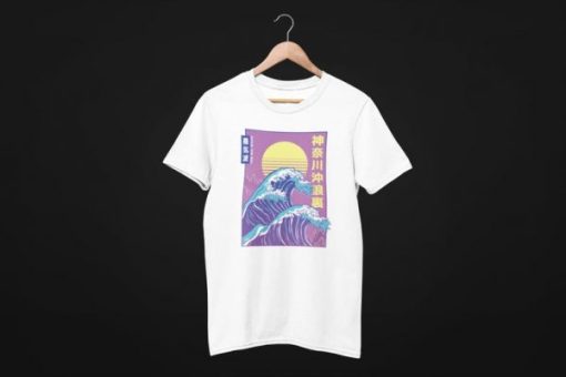 Big Wave Vaporwave T-Shirt NF