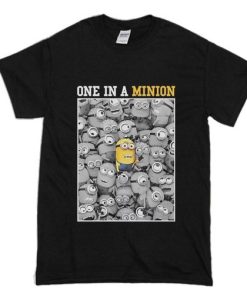 Despicable Me Minions One In A Minion Black T Shirt NF