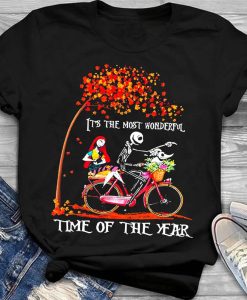 Fall Jack And Sally It’s The Most Wonderful Time Of Year Classic Shirt NF