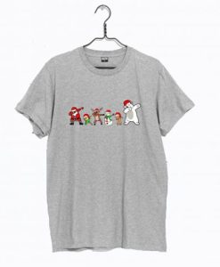 Santa Dabbing Friends Christmas T Shirt NF