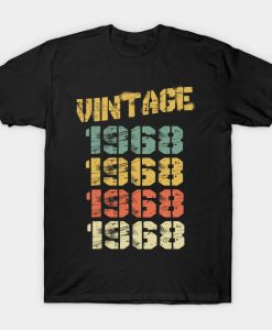 1968 Vintage Funny 52nd Birthday Gift T-Shirt NF