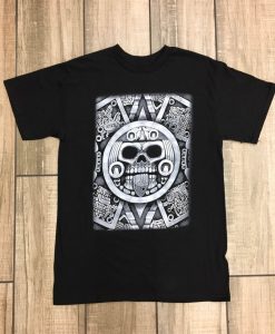 Aztec Skull Calendar T Shirt NF