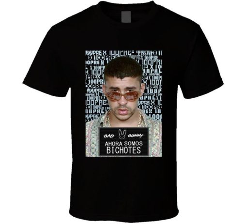 Bad Bunny X 100pre Bichotes Reggaeton Regueton Trap T Shirt NF