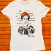 Frida Kahlo Poema T Shirt NF