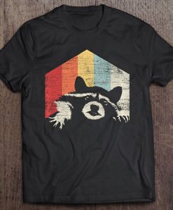 Raccoon Face Retro t shirt NF