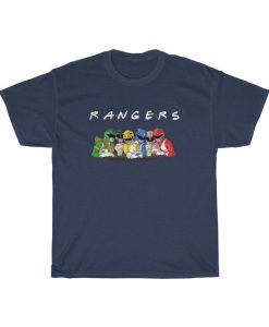 Friends Power Rangers parody T Shirt NF