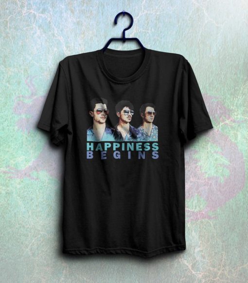 Happiness begins shirt cool jobros t-shirt NF