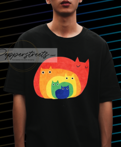 Rainbow cats T-Shirt NF