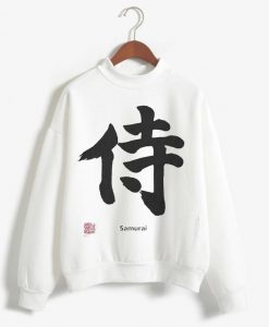 Samurai Black Japanese Sweatshirts NF