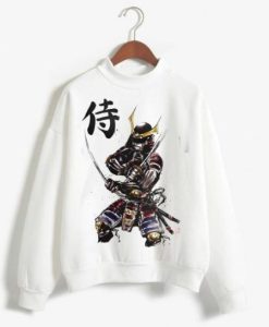 Samurai Illustration Folk Sweatshirt NF