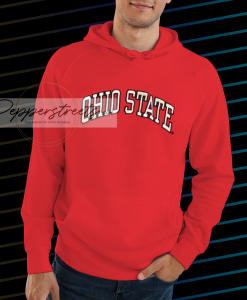 Vintage red Ohio State American collegiate hoodie NF