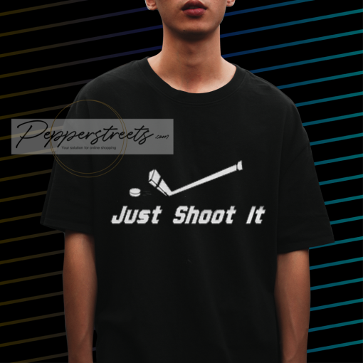 Just Shoot It Hockey T-Shirt NF