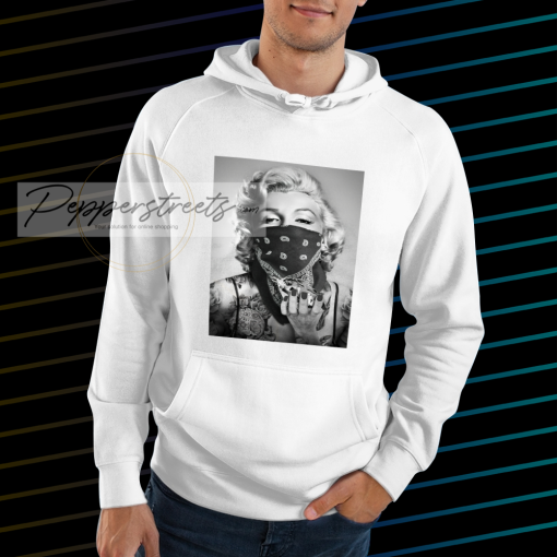 Marilyn Monroe Black Bandana Hoodie NF