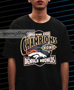 Vintage 90s Denver Broncos Super Bowl XXXII Champions NFL Football t-shirt NF