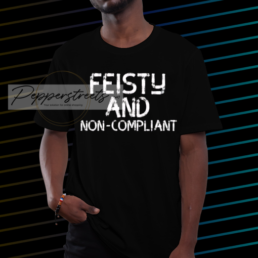 feisty and non-compliance t-shirt NF