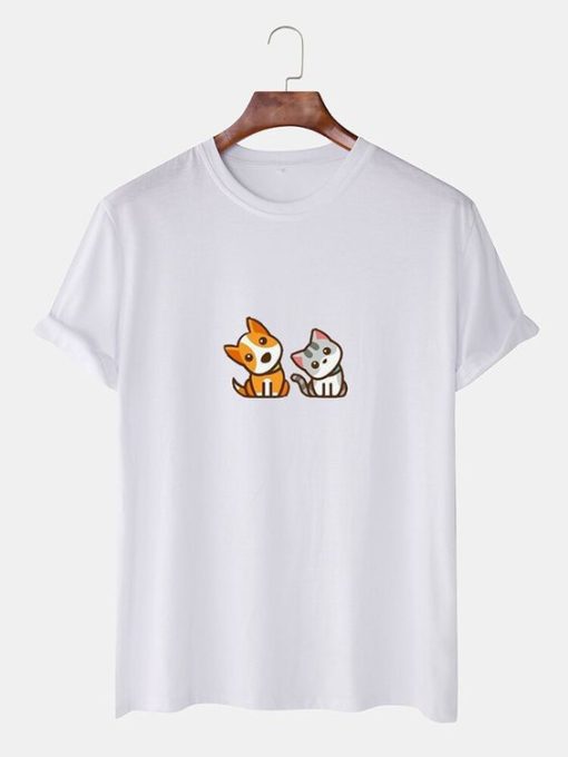 Cartoon-Animal-Printed-T-SHIRT THD