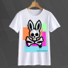 _Psycho Bunny Chelburn graphic t shirt for men and women (WHITE) TPKJ1