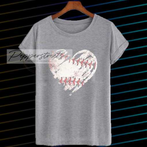 Baseball heart T Shirt